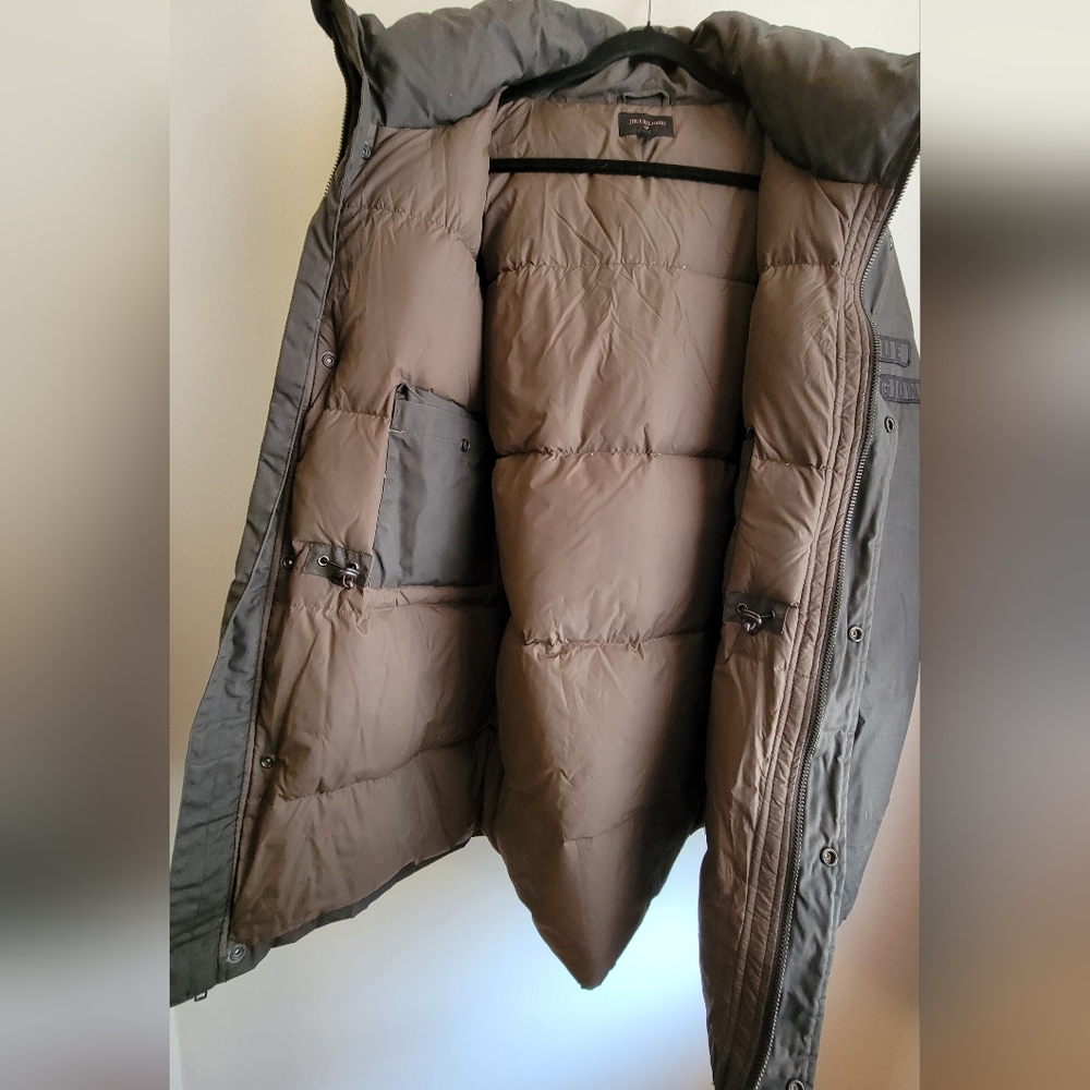 True Religion Dark Brown Puffer Jacket - Picture 3 of 7